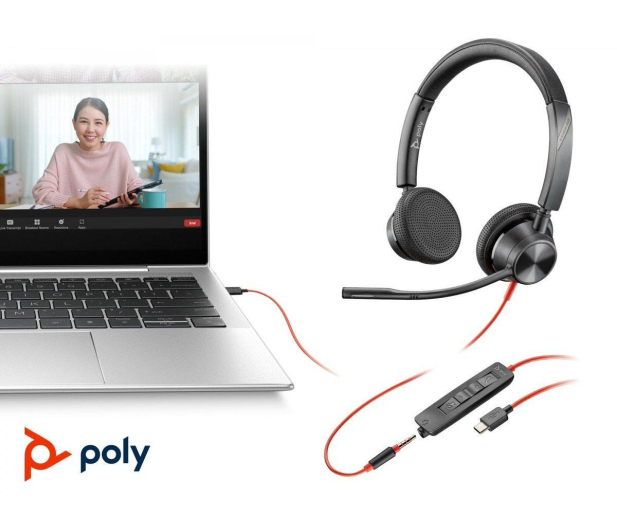 Poly Blackwire 3325 Stereo MS - 1227130 - zdjęcie 3